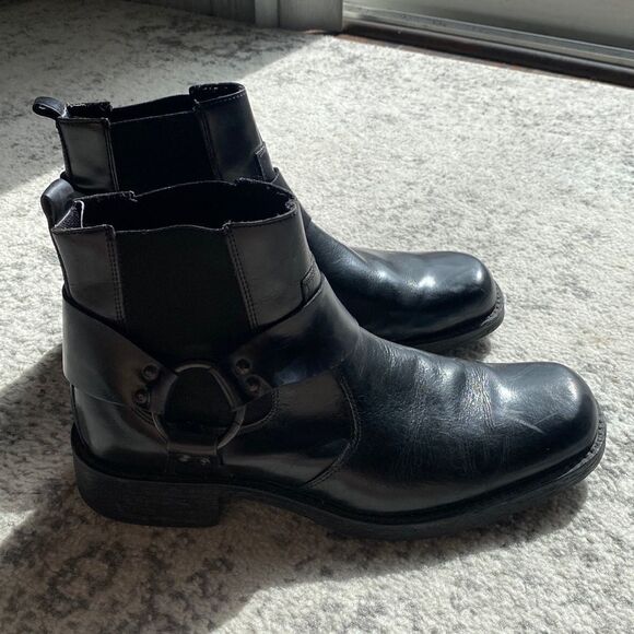 Natha Studio Lavorazione Artigiana Motorcycle Biker Boots Size 9 EUC main image 8